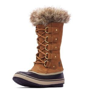SOREL Boots Women's Size 7.5 Brown Suede Leather Joan of Arctic Snow Waterproof